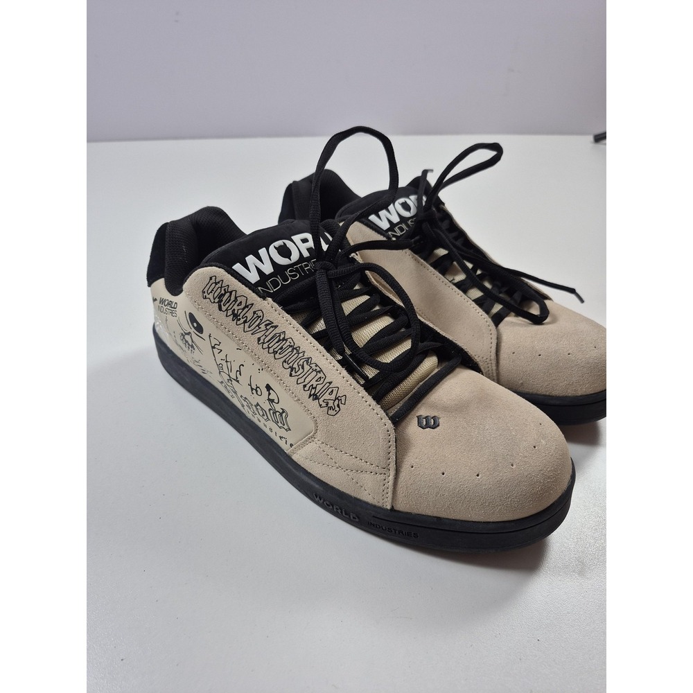 World Industries Smith Shoes Mens Size 13 Tan Black Skateboarding Skateboard